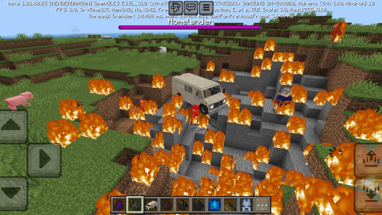 Fight from The Boys Mod for Minecraft PE