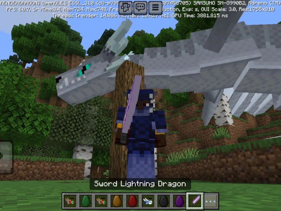 Frost and Flames Mod for Minecraft PE