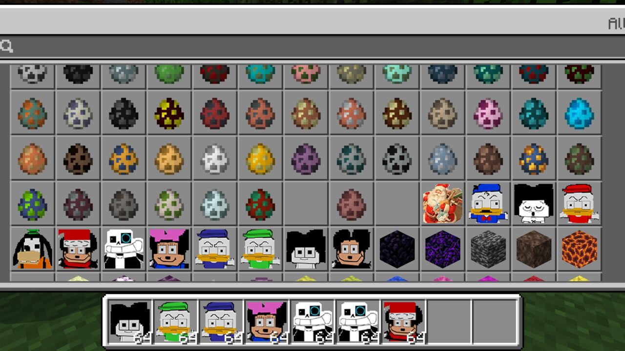 Inventory from Sr Pelo Mod for Minecraft PE