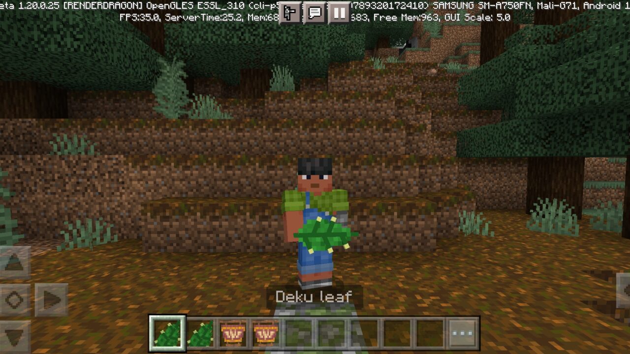 Leaf from Paraglider Mod for Minecraft PE