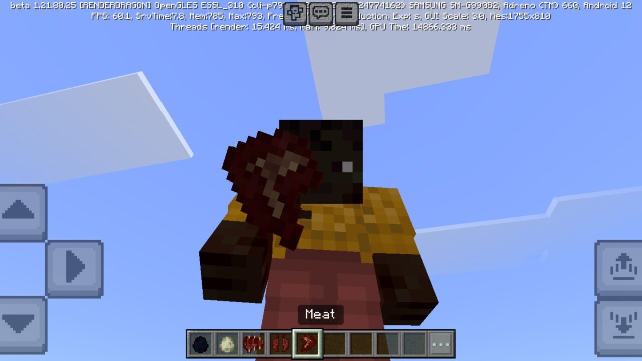Meat from T-Rex Mod for Minecraft PE