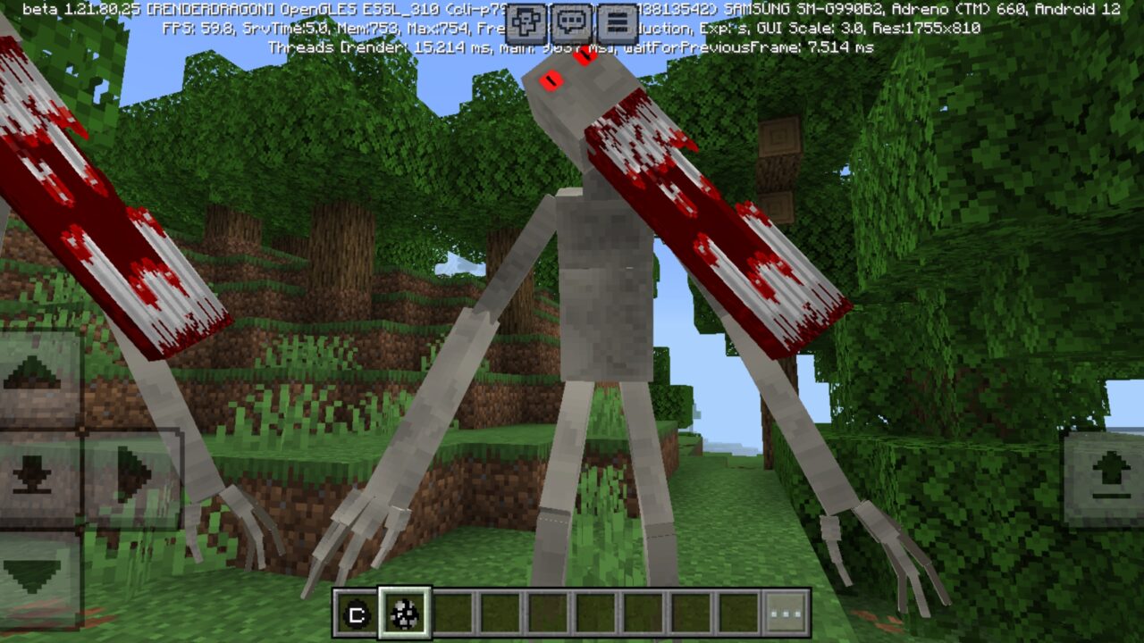 Monsters from The Man in White Mod for Minecraft PE