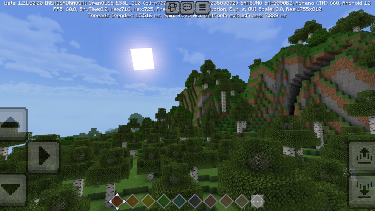 Nature from Fishys Wonderful Shader for Minecraft PE