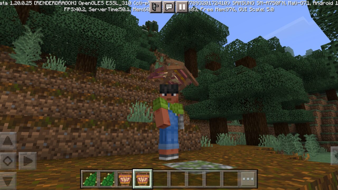 Options from Paraglider Mod for Minecraft PE