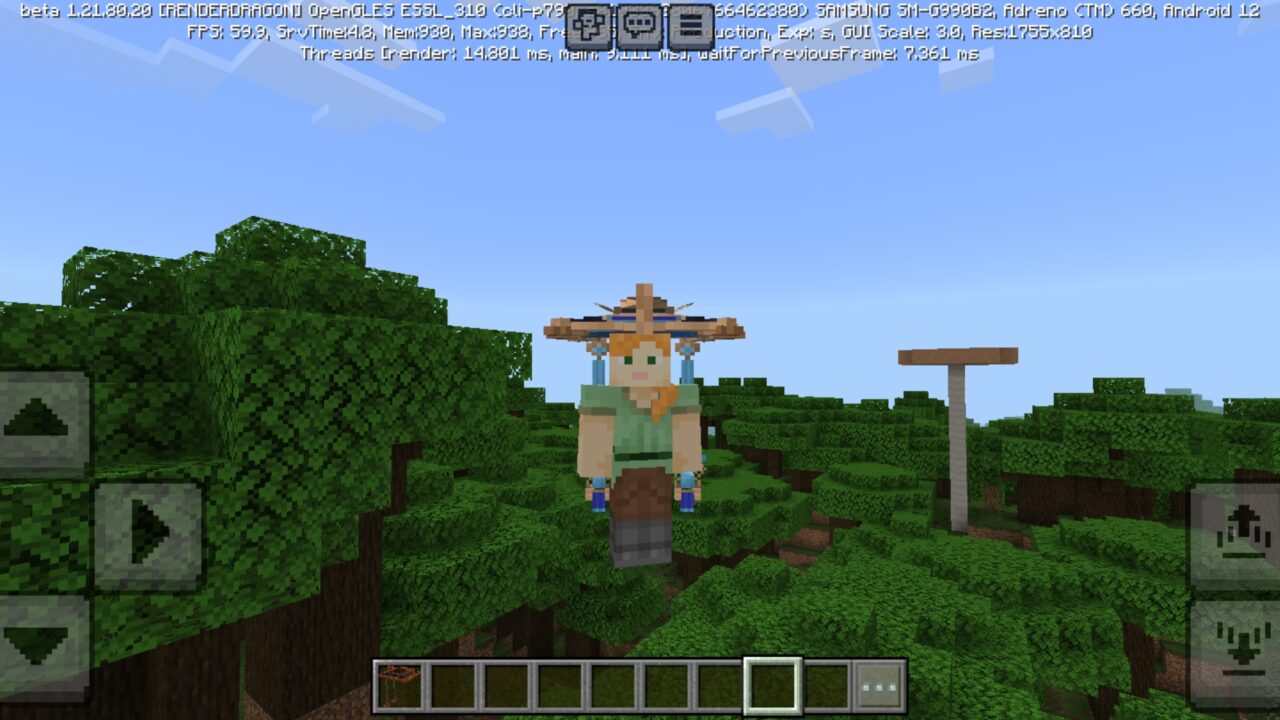 Options from Scaramouche Hat Mod for Minecraft PE