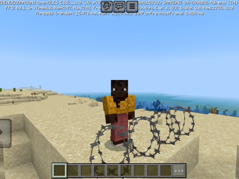 Razor Wire Mod for Minecraft PE