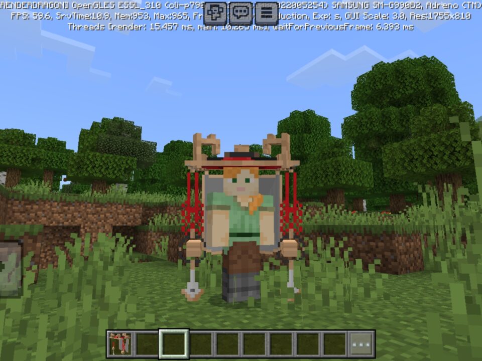 Scaramouche Hat Mod for Minecraft PE