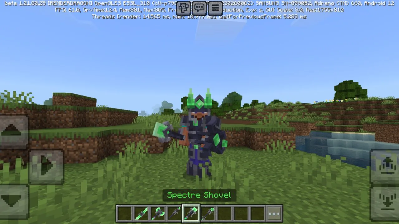 Shovel from Spectre Bound Equipment Mod for Minecraft PE