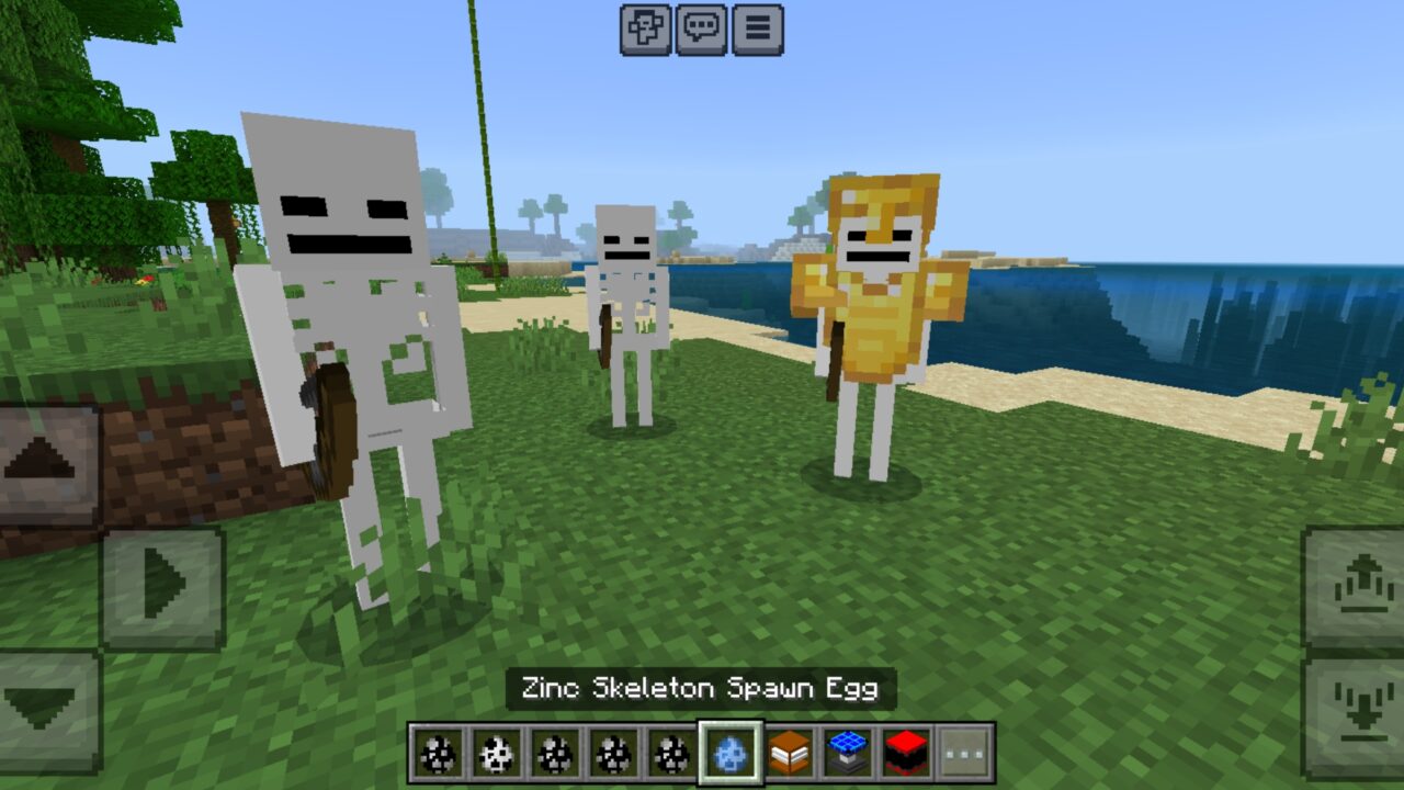 Skeletons from Project Spark Mod for Minecraft PE