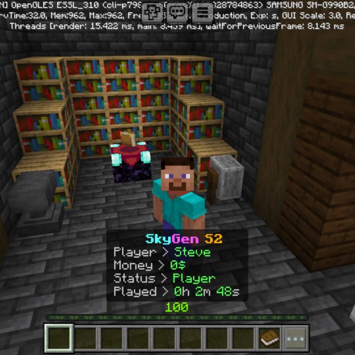 SkyGen S2 Map for Minecraft PE