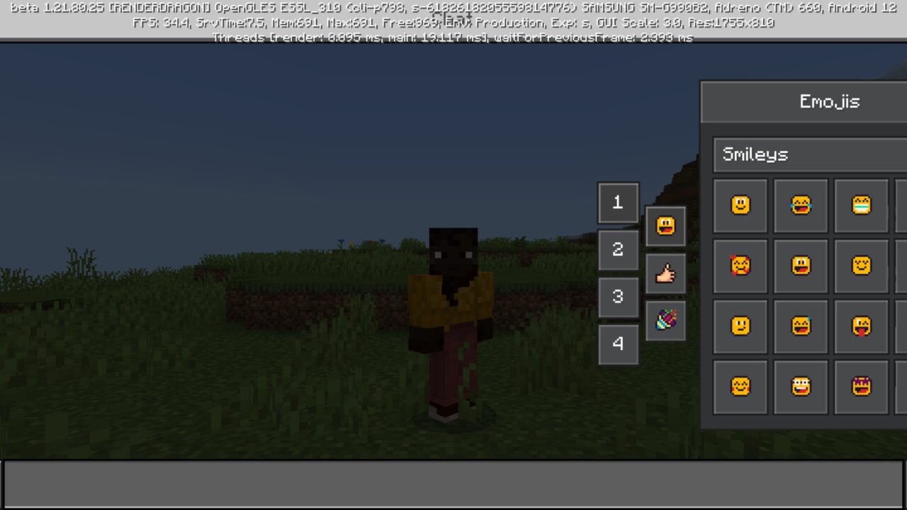 Smiles from Emojis Texture Pack for Minecraft PE