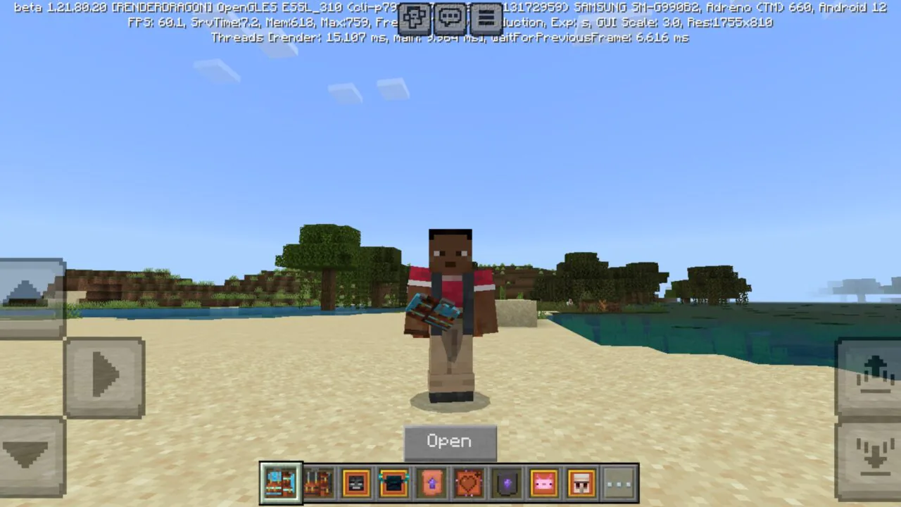 Sophisticangel Backpack Mod for Minecraft PE