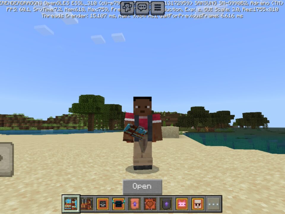 Sophisticangel Backpack Mod for Minecraft PE