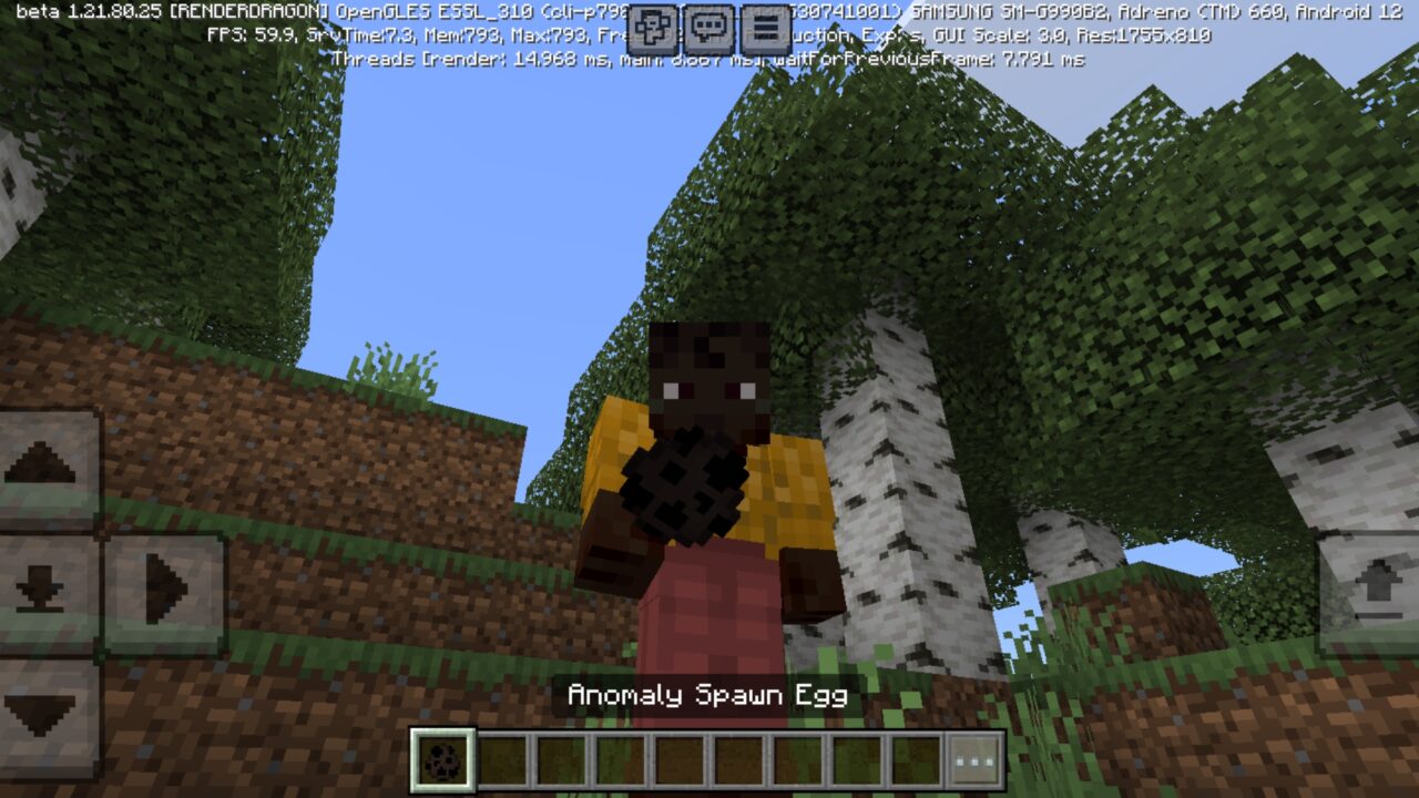 Spawn from Anomaly Mod for Minecraft PE