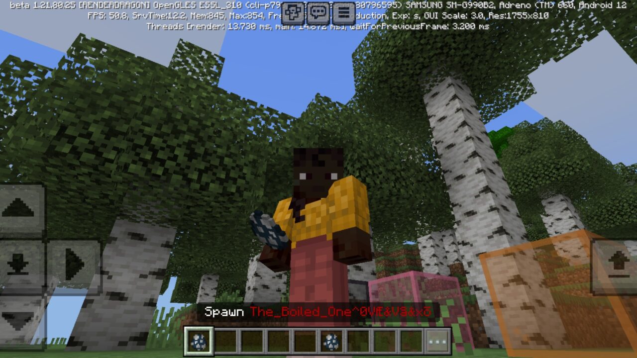 Spawn from Boiled One Mod for Minecraft PE