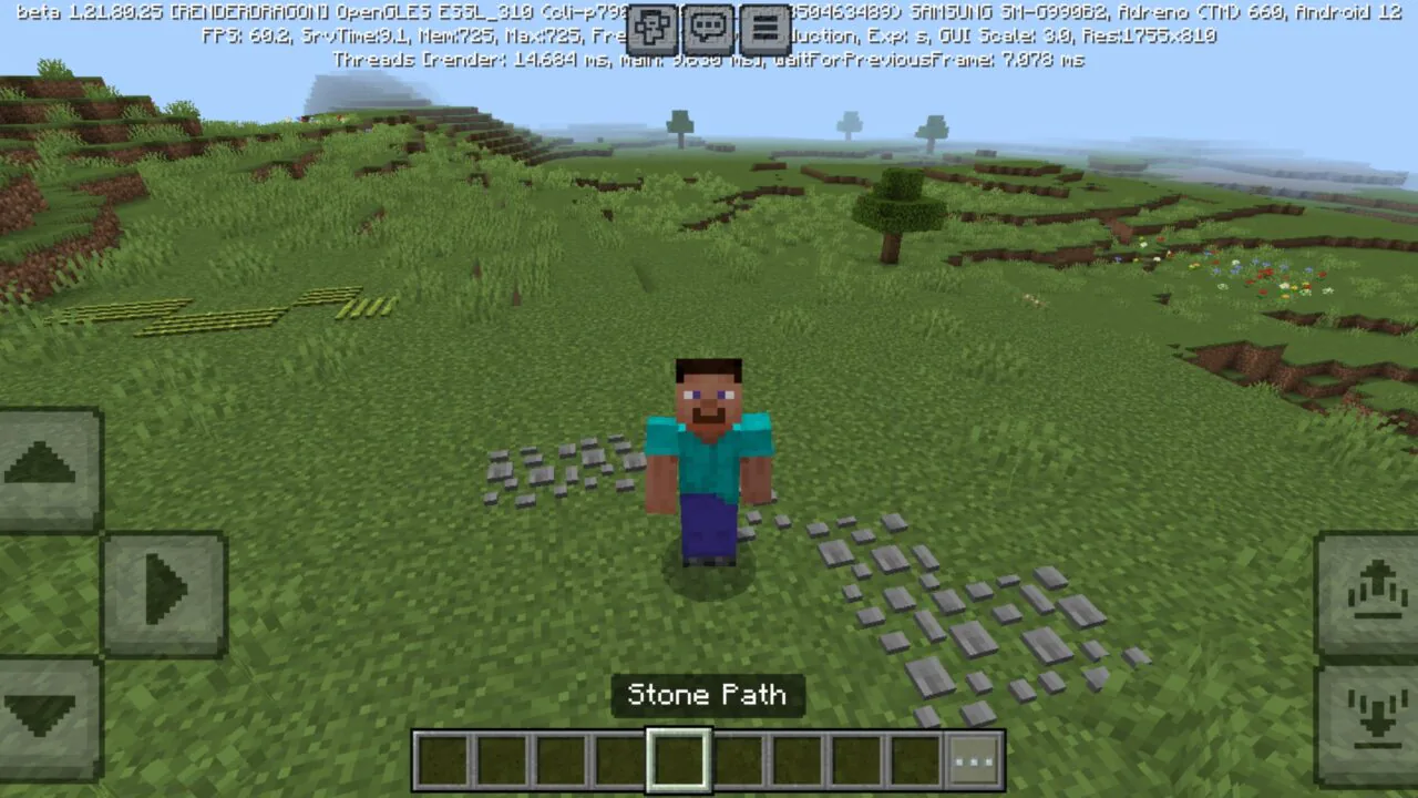 Stone from Path Blocks Mod for Minecraft PE