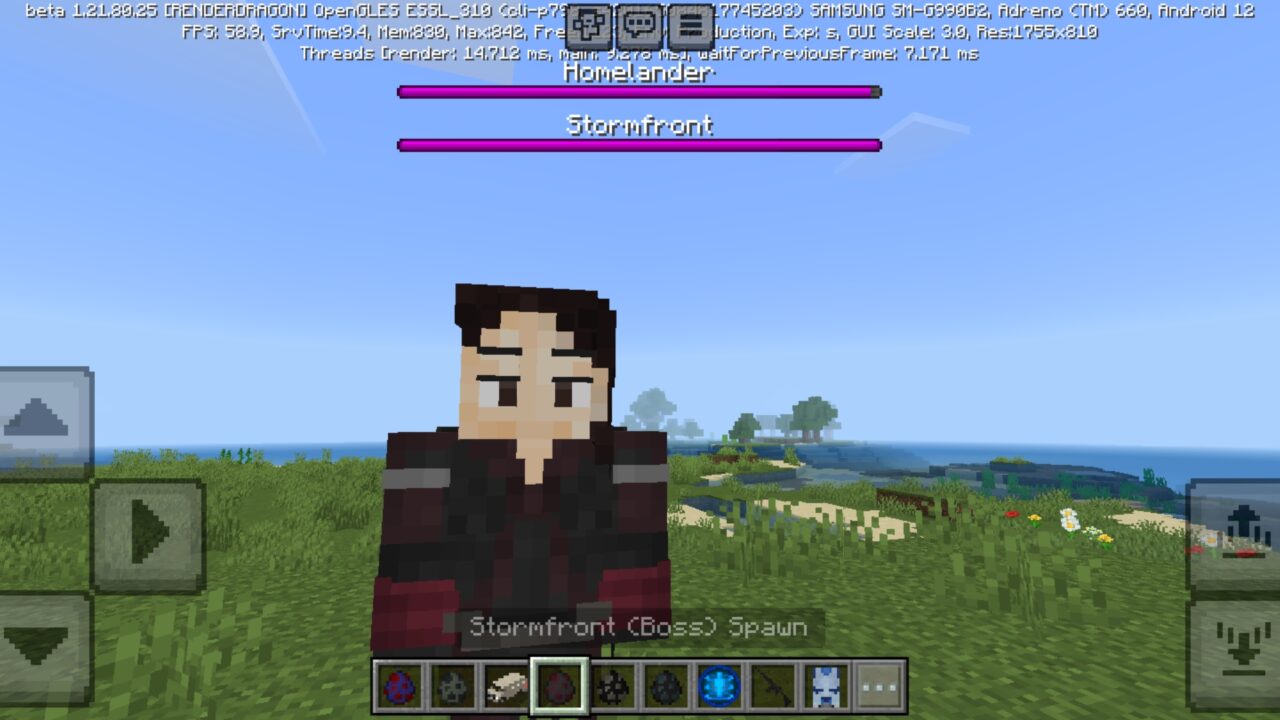 Stormfront from The Boys Mod for Minecraft PE