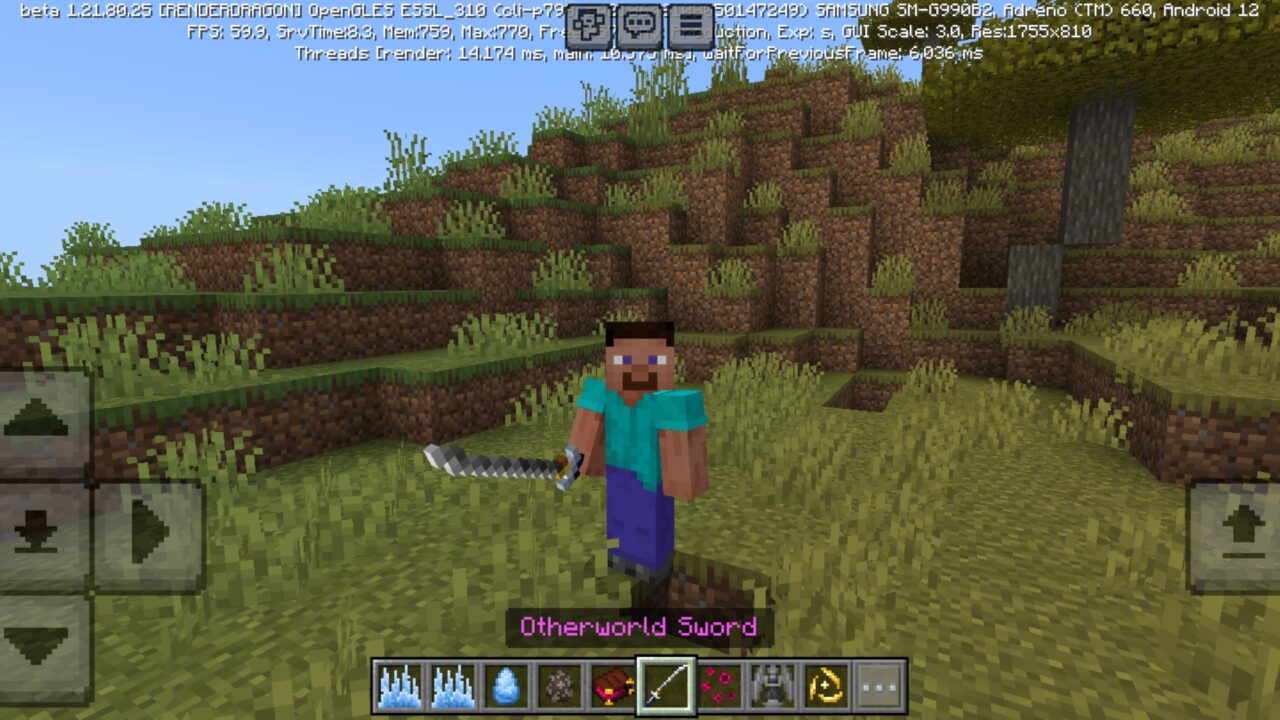 Sword from TerraNova Mod for Minecraft PE
