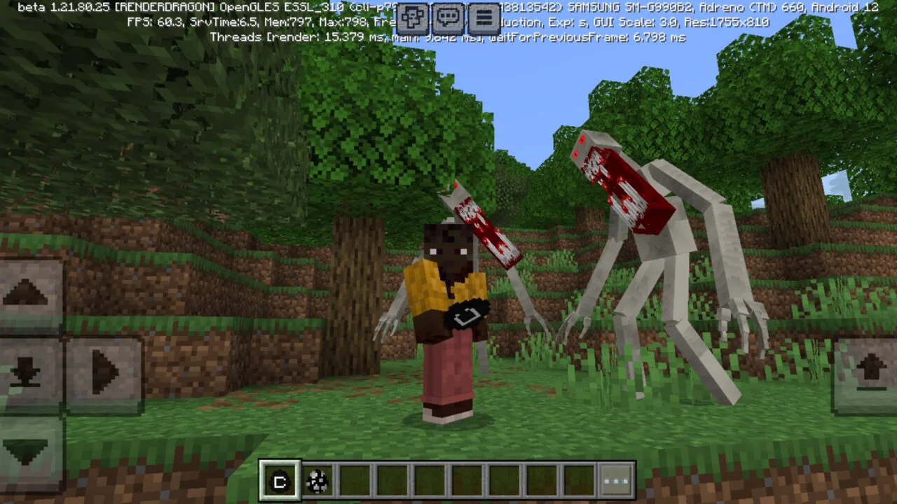 The Man in White Mod for Minecraft PE