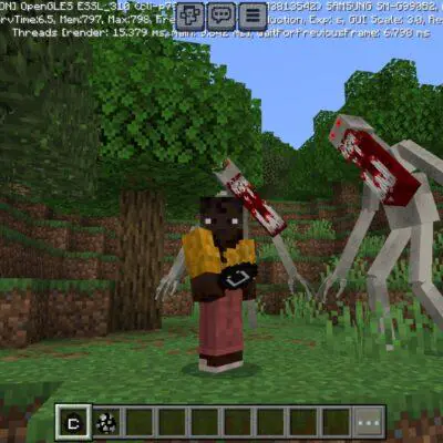 The Man in White Mod for Minecraft PE