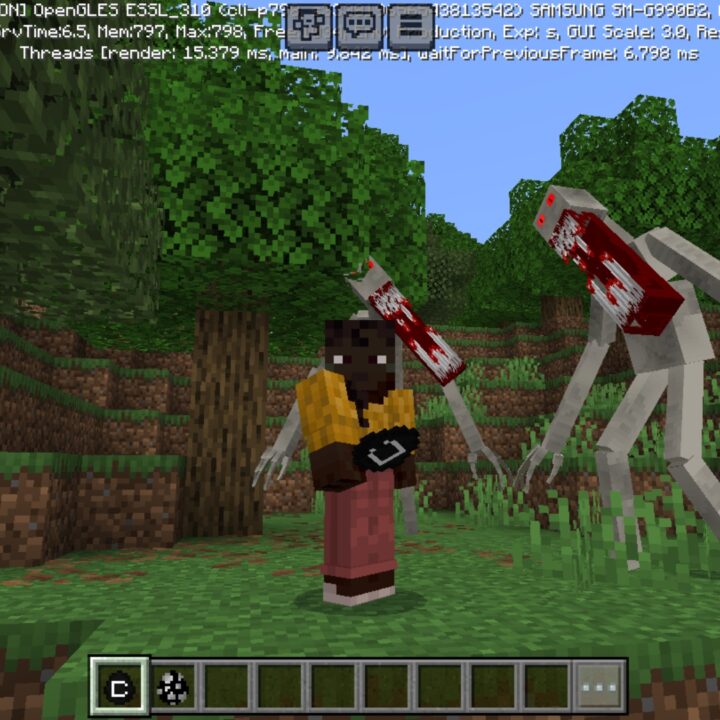 The Man in White Mod for Minecraft PE