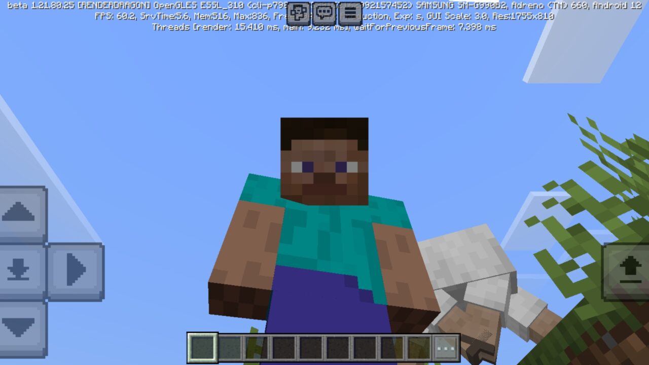 Threed Player Texture Pack for Minecraft PE