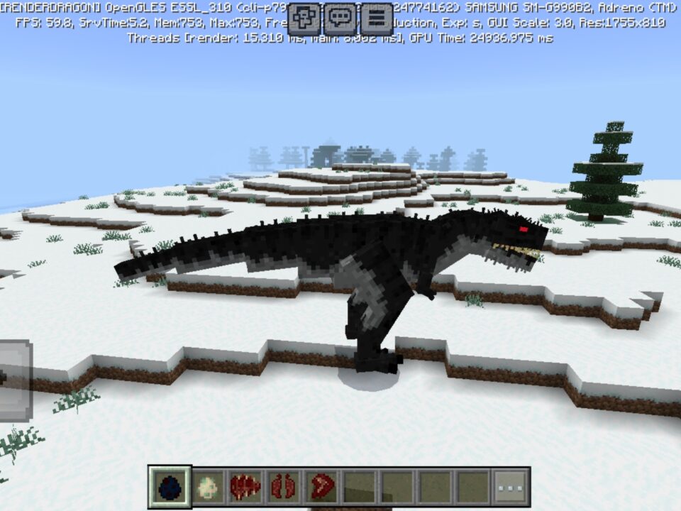T-Rex Mod for Minecraft PE