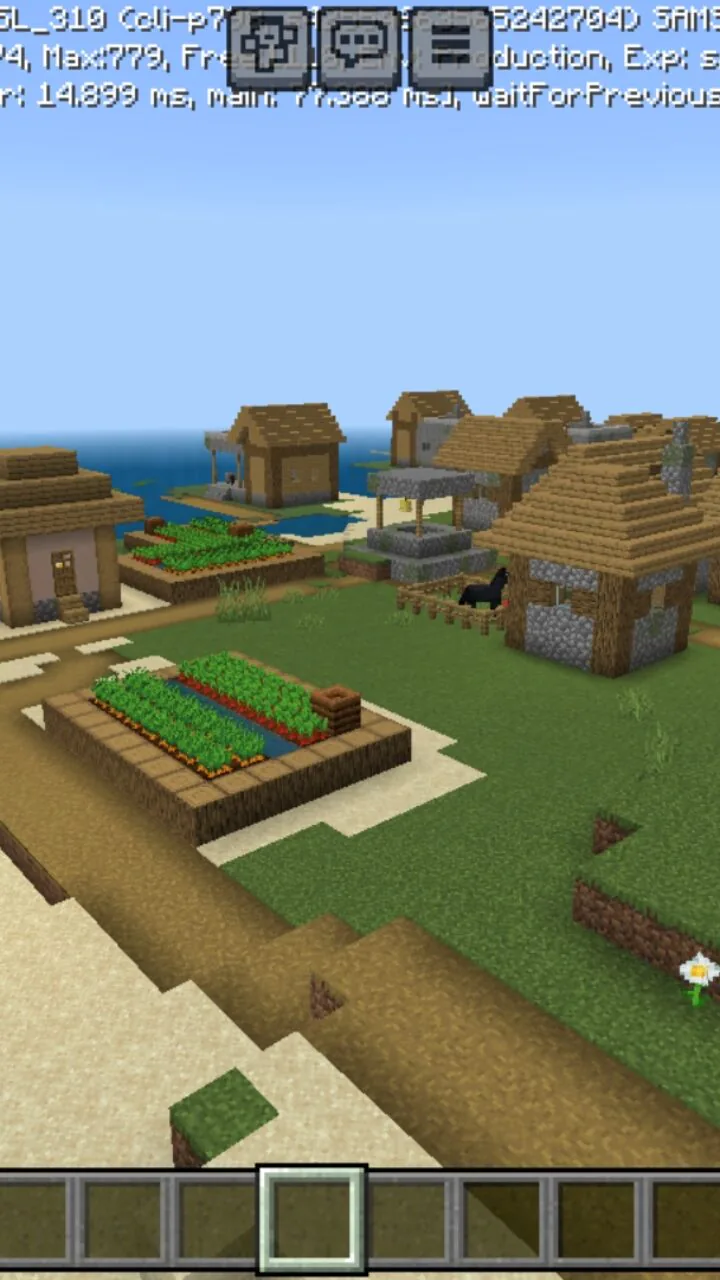 Top View from Dont Touch Grass Map for Minecraft PE