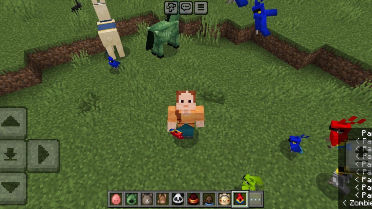 Use It from Nearby Mobs Mod for Minecraft PE