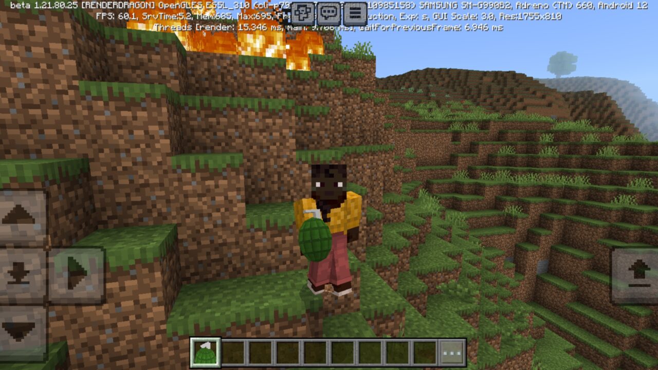 Use from Throwable Grenades Mod for Minecraft PE