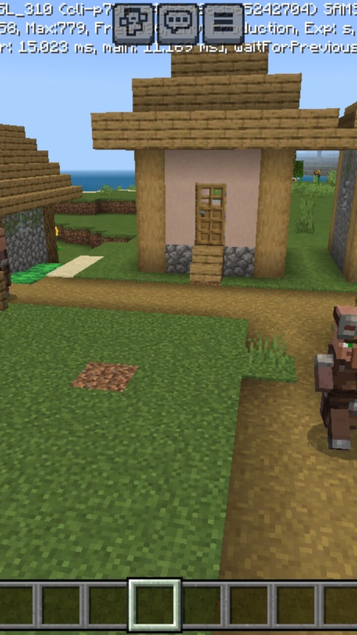 Village from Dont Touch Grass Map for Minecraft PE