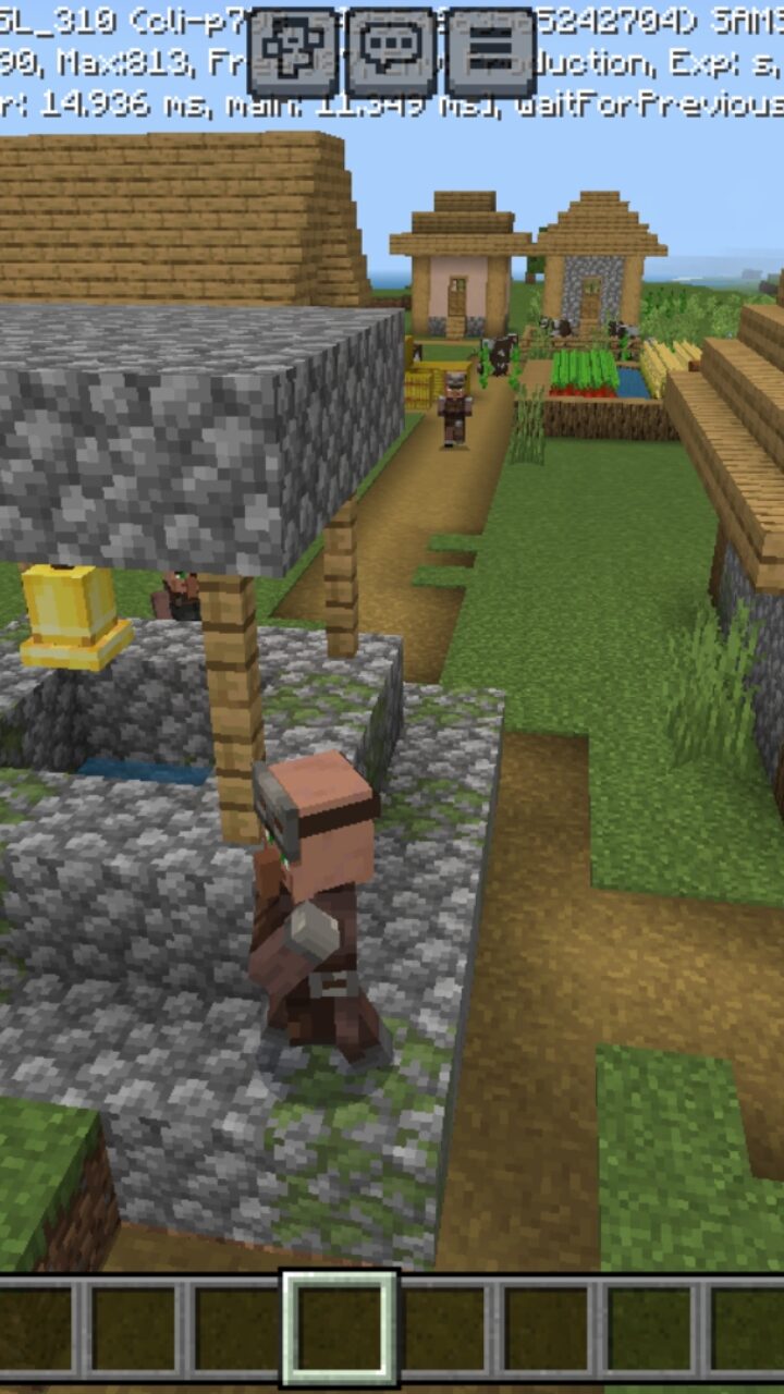 Villagers from Dont Touch Grass Map for Minecraft PE