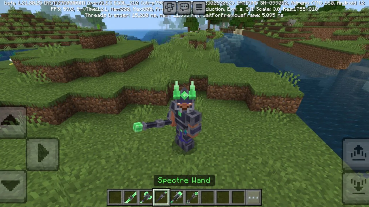 Wand from Spectre Bound Equipment Mod for Minecraft PE