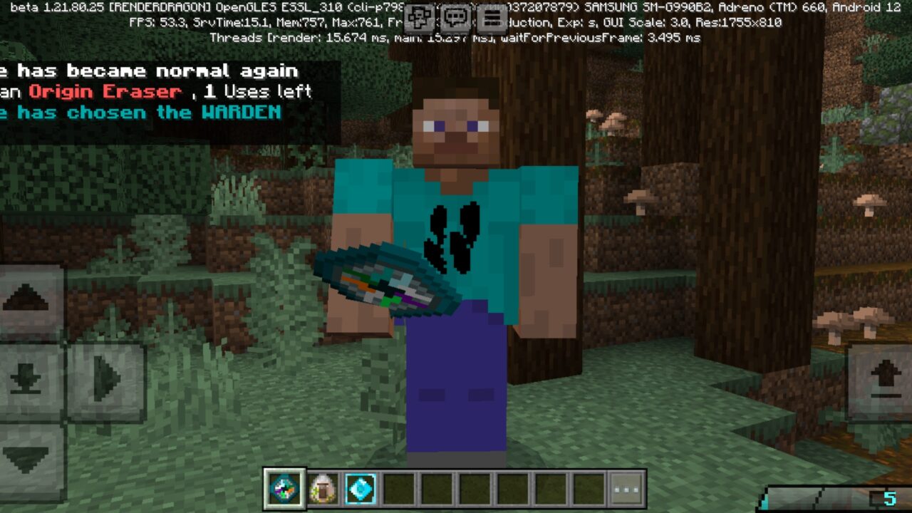 Warden from Z-Origins Mod for Minecraft PE