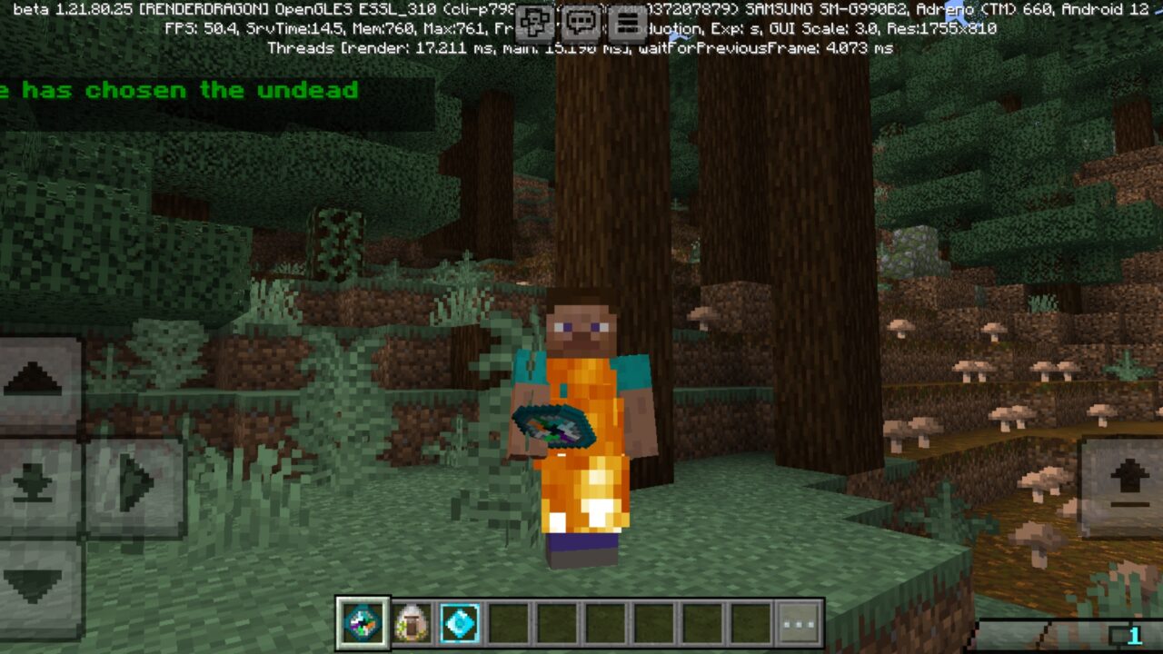 Zombie from Z-Origins Mod for Minecraft PE