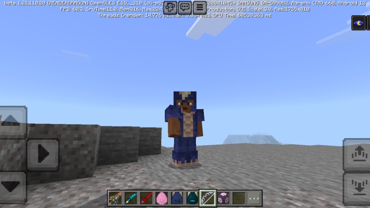 Armor from Dragon Mounts Mod for Minecraft PE