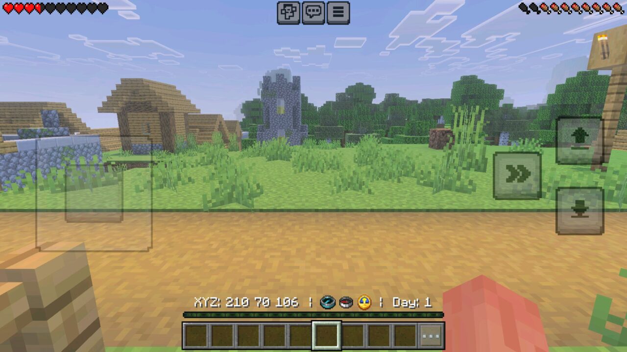 HUD from Better Days Texture Pack for Minecraft PE