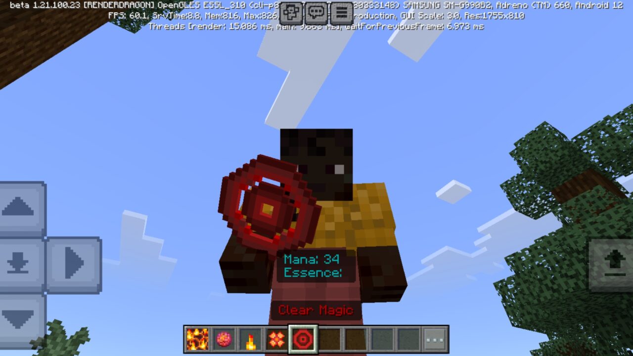 Clear from Fire Magic Mod for Minecraft PE