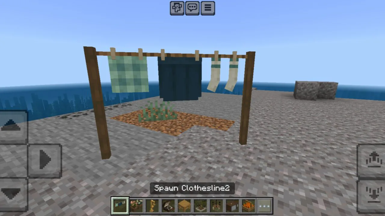 Clothes Line from Hananacraft Mod for Minecraft PE