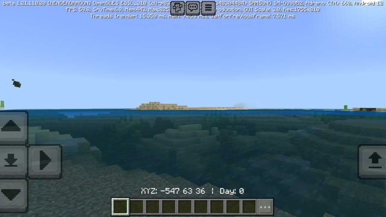 Coordinates from Better Days Texture Pack for Minecraft PE
