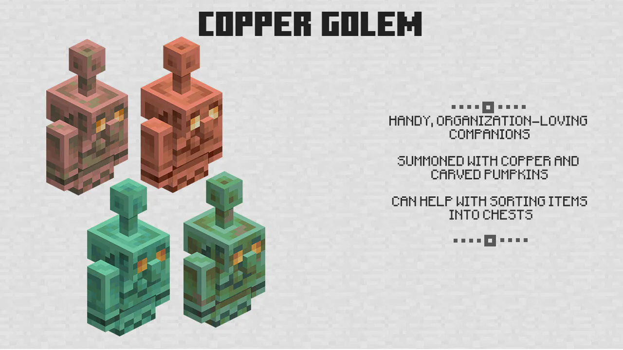 Copper Golem from Minecraft 1.21