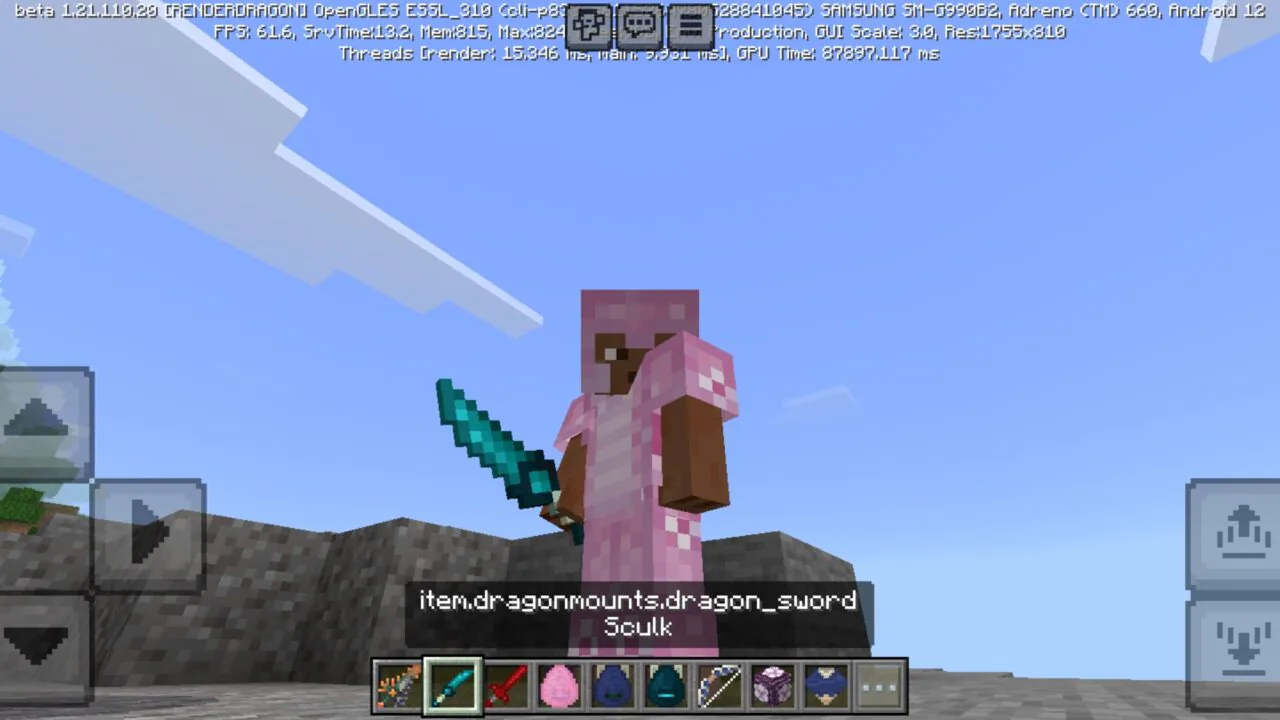 Dragon Mounts Mod for Minecraft PE
