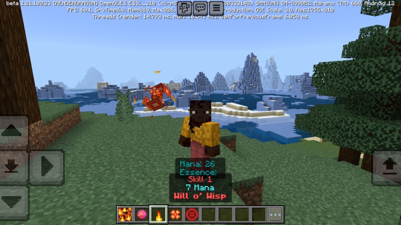 Fire Magic Mod for Minecraft PE