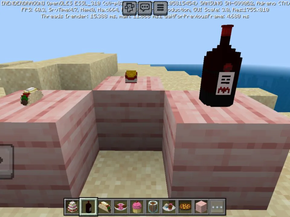 Food Decorations Mod for Minecraft PE