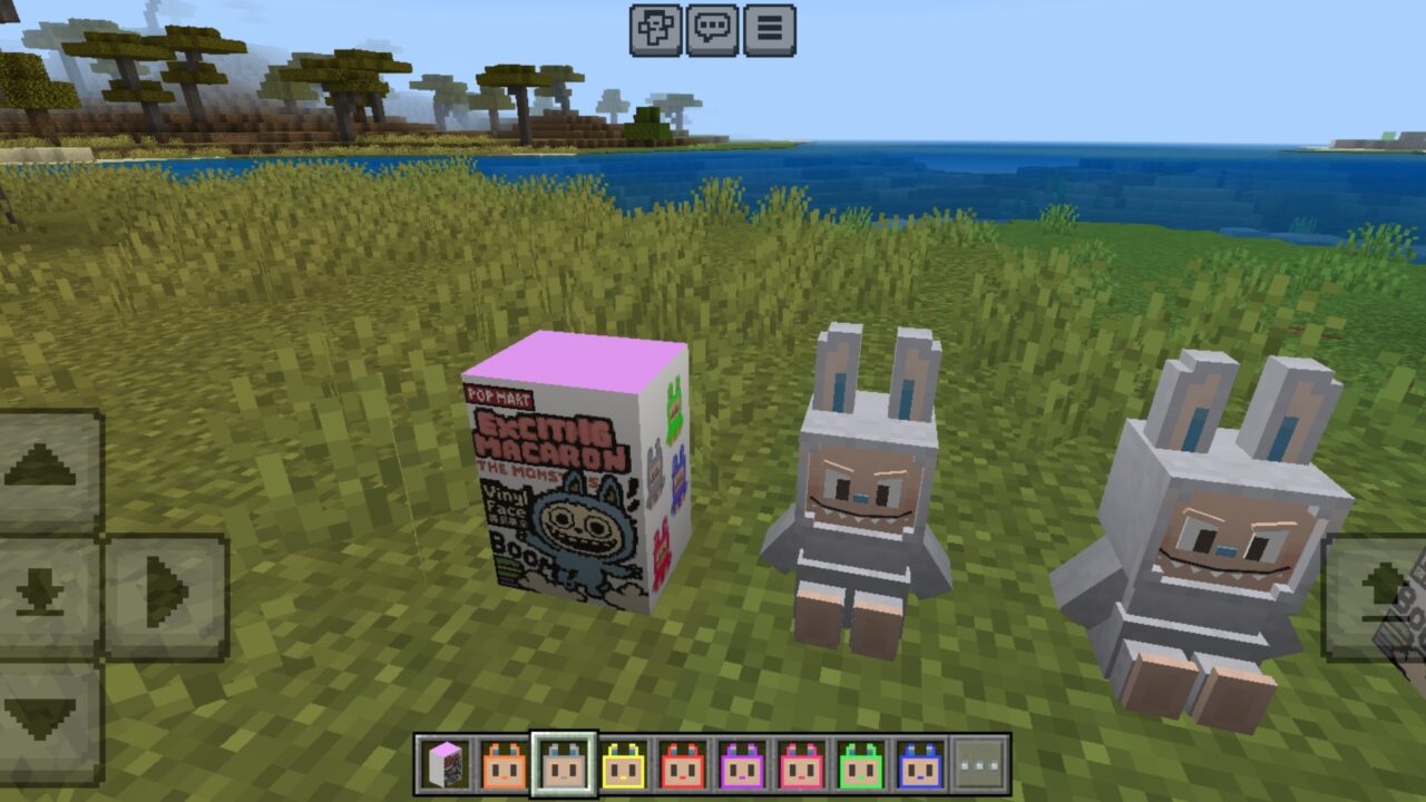 Gray from Colors from Labubu Mod for Minecraft PE