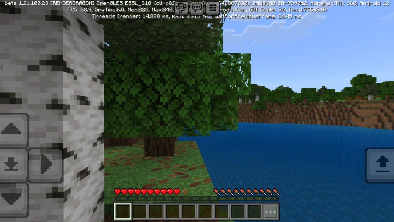 Info from Health Regeneration Mod for Minecraft PE
