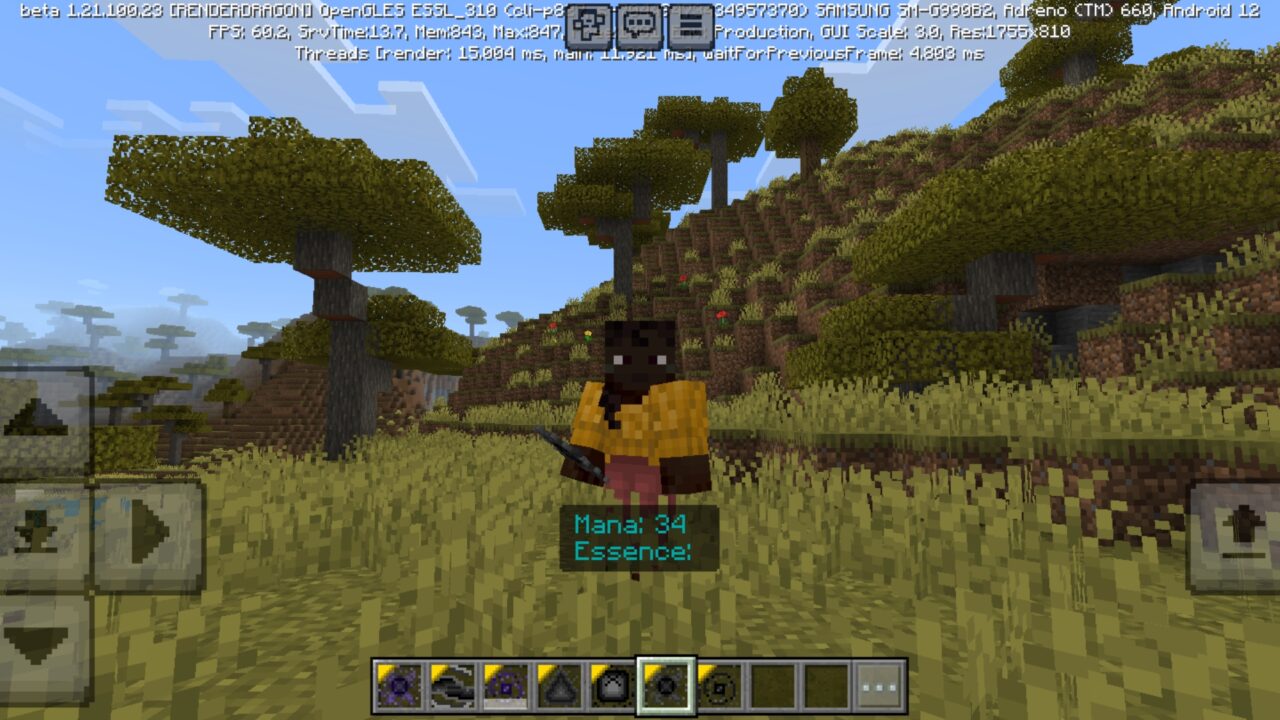 Info from Shadow Magic Mod for Minecraft PE
