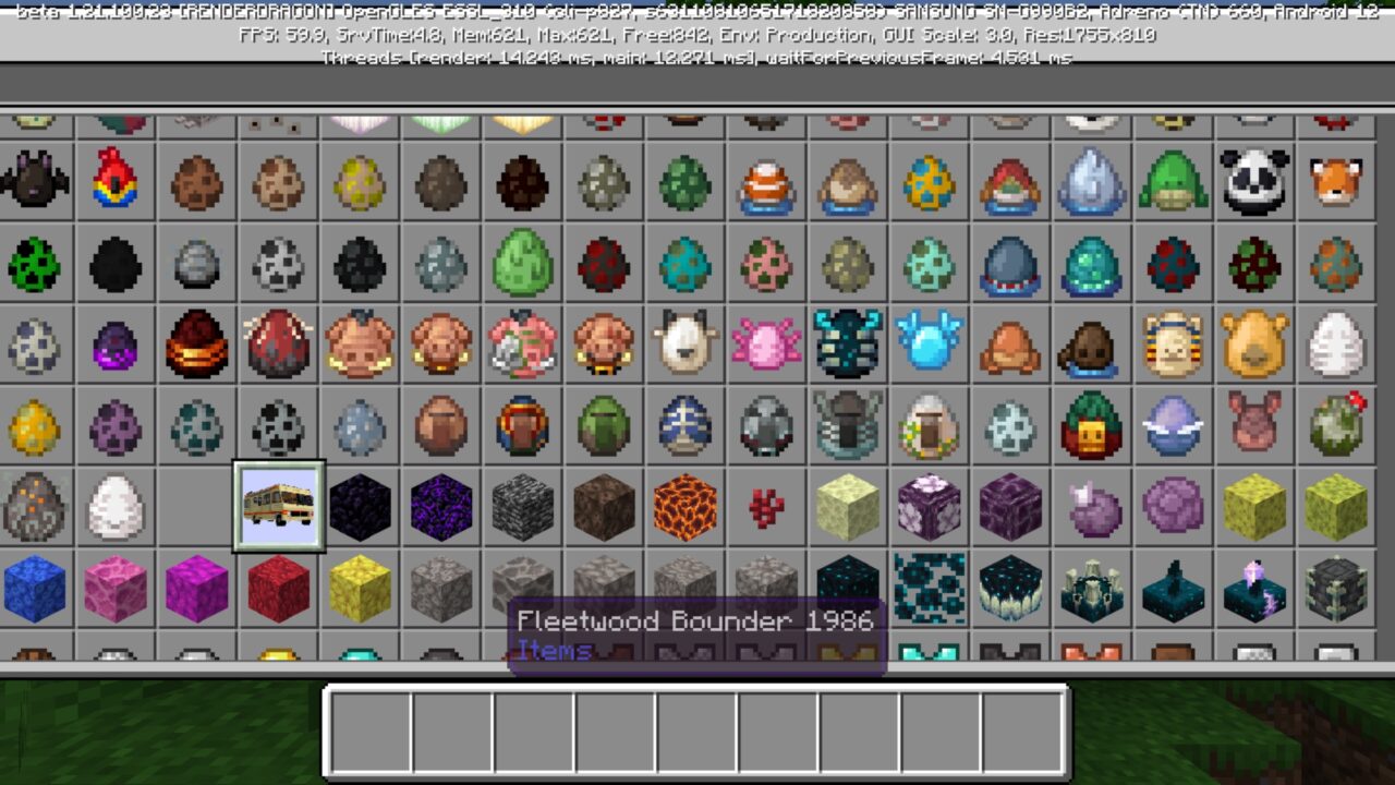Inventory from Breaking Bad Mod for Minecraft PE