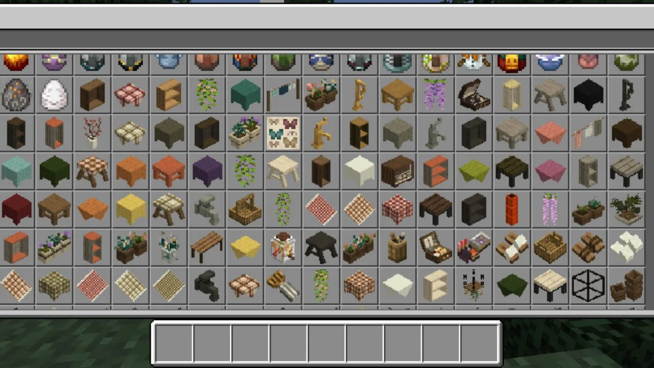 Inventory from Hananacraft Mod for Minecraft PE