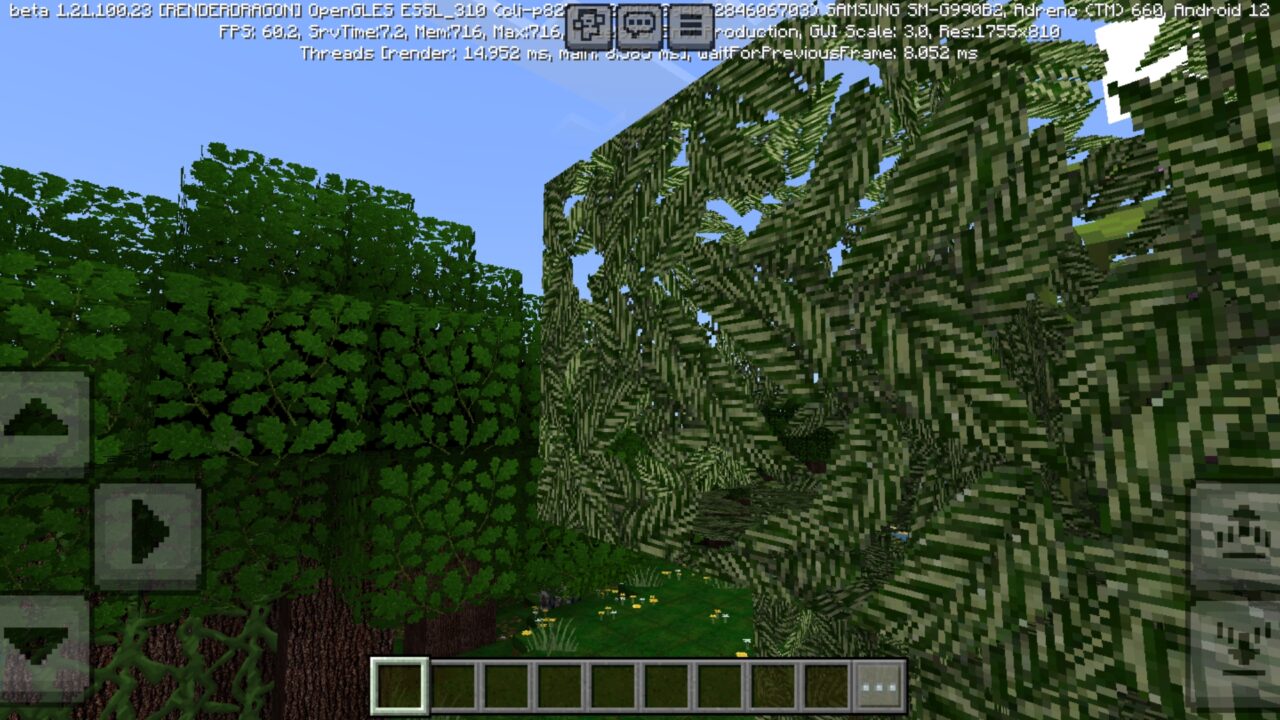 Leaves from Manyzz Texture Pack for Minecraft PE